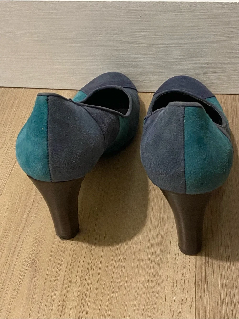 Bandolino Women’s Pump Shoes Suede Teal Navy Size 8